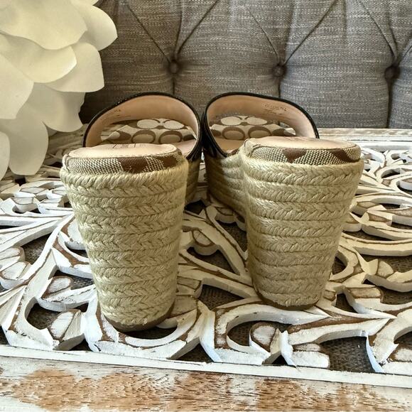 Coach Platform Wedge Christie Sandals Shoes Women’s 9 - Picture 8 of 11